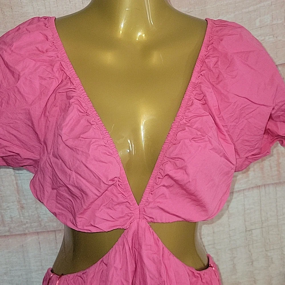 Zara Pink Cut Out Dress - Picture 4 of 7